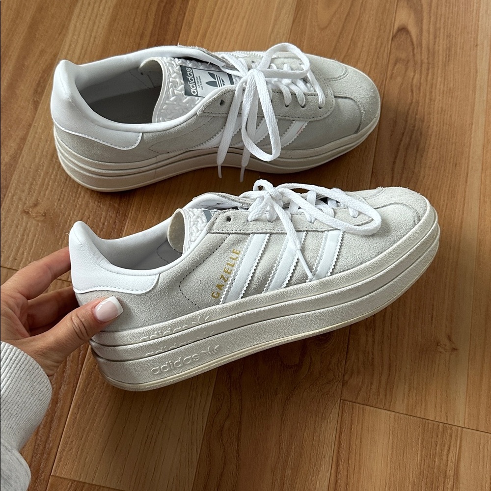 Adidas Women's Cream Platform Sneakers